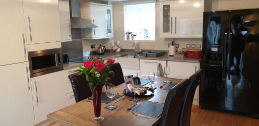 Kitchen and dining area