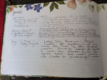 Guestbook reviews May 2025