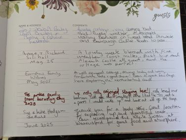 Guestbook reviews June 2025