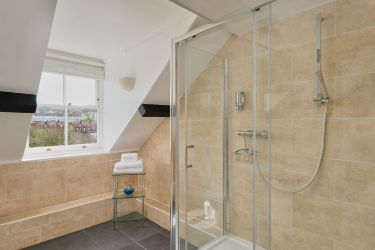 Large shower in ensuite bathroom