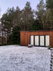 Spa room in snow