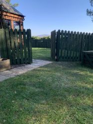 New dog and young child enclosed area