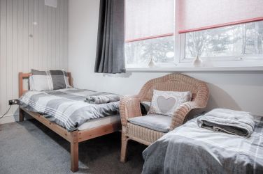 Welcoming twin bedroom for children, teens and adults