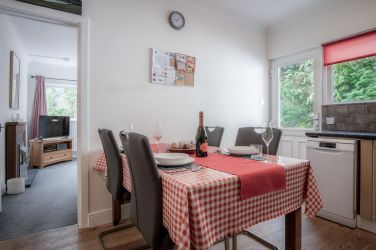 Family or friends dining