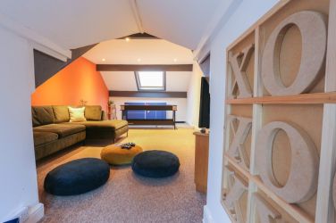 Dale House Kettlewell Games room/snug with PS3 and games table