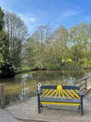 View out accost the pond