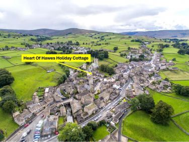 Located in a set back (and quiet) position in the Heart of Hawes. Two minutes walk to every amenity