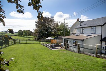 The large secure garden.
