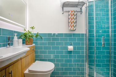 Ensuite, downstairs.