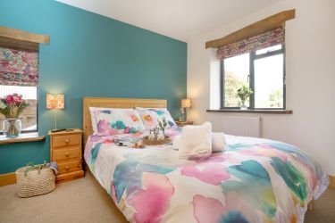 King bedroom. With views over farmland.