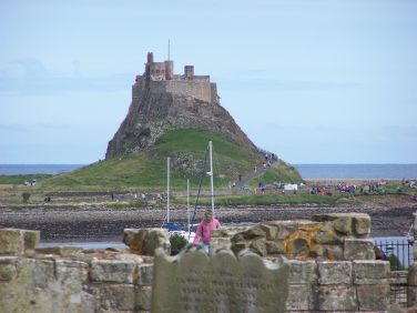 Lindisfarne Castle, accessable via the causeway on Lowtide
