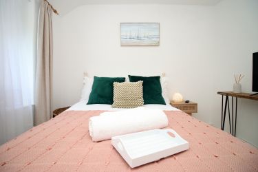 Bedroom 2, A comfortable double, Smart tv and wardrobe space