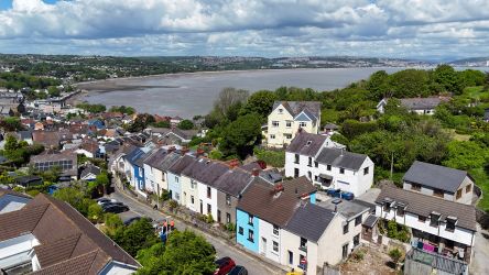 Cottage is next to the blue cottage situated a small walk from the sea