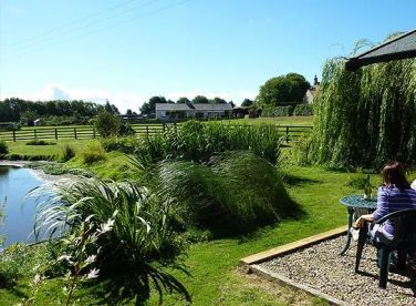 Summerhouse by the pond