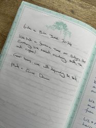 Lovely comment made in our guest book