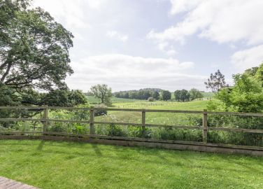 Secure garden with views out over the Northumbrian Countryside