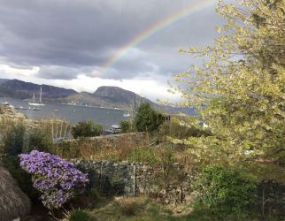 View from the garden  behind the cottage