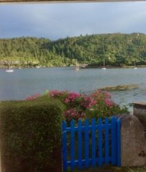 Gate to  garden on the loch