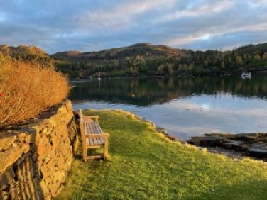Evening sun on the loch-side
