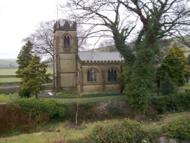 St Peters church - view from cottage windows