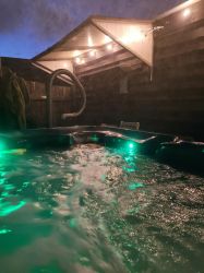 Hot tub at night