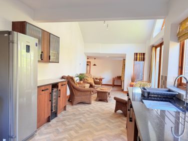 Practical self-catering kitchen with plenty of space for your stay