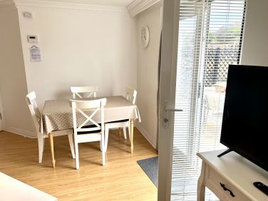 Dining table and four chairs