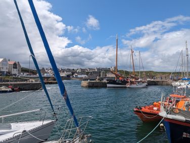 New harbour during the annual Scottish Traditional Boat Festival