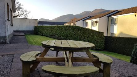 Great view across the garden to Latrigg.