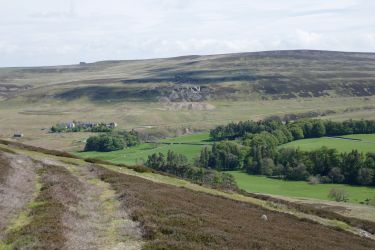View of the Cottage from across the valley