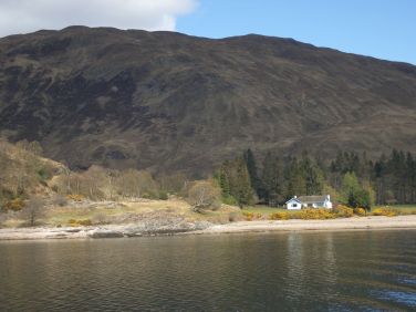 View of house from the loch