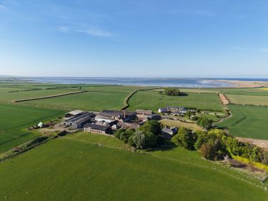 Elwick Farm and the coastline
