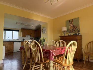 Large kitchen/dining area