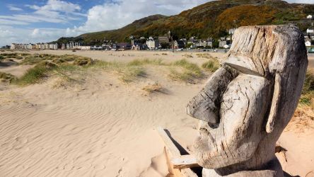 Barmouth beach across from The Belmont