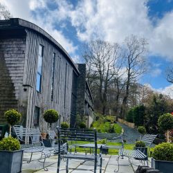 Our Patio - Sun Trap and view of the lake