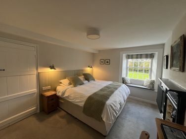 Bedroom with superking bed.