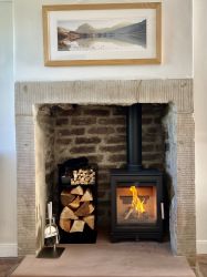 Snuggle up by the fireside on cooler evenings