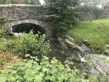 Hopebeck Bridge and Village Hall gardens just a few steps from the front door.