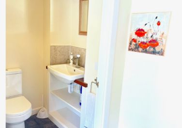 Cloakroom off garden room