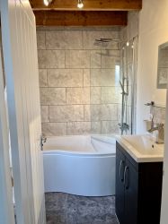 Ensuite bathroom with shower