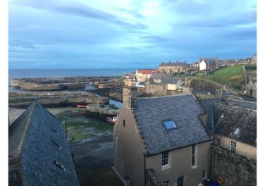 View of harbours from the end of our road