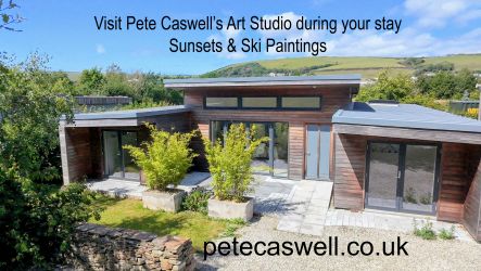 This is my art studio next door. As a guest you can call in for a look during your stay.
