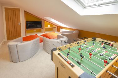 Games room in the greenhouse