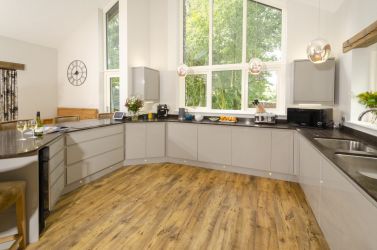 Kitchen in the greenhouse