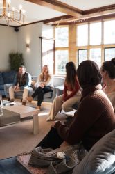 Group in the ballroom