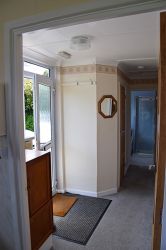 The entrance hall viewed from the kitchen.