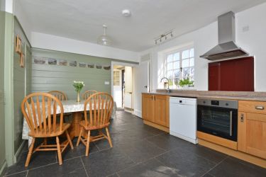 Kitchen viewed towards entrance hall