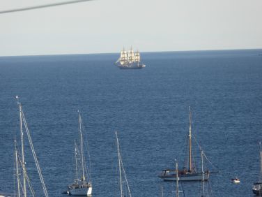 Tall Ship as seen from the bedroom