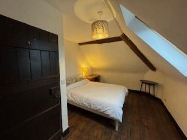 Attic room with views over walled garden