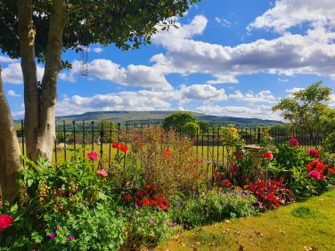 Garden - south facing, large and enclosed with beautiful views